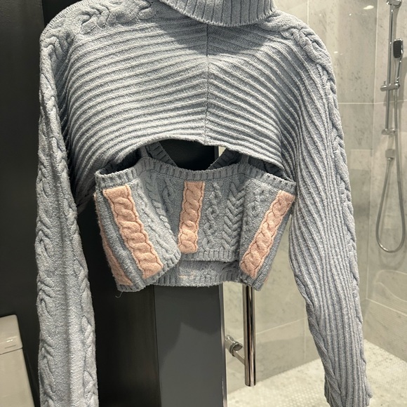 For Love & Lemons Page layered turtleneck sweater - Picture 4 of 4